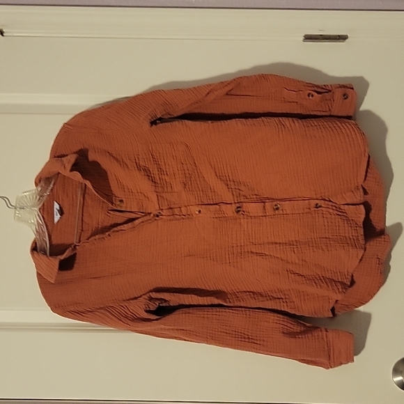 Sonoma waffle button up blouse - Picture 1 of 6